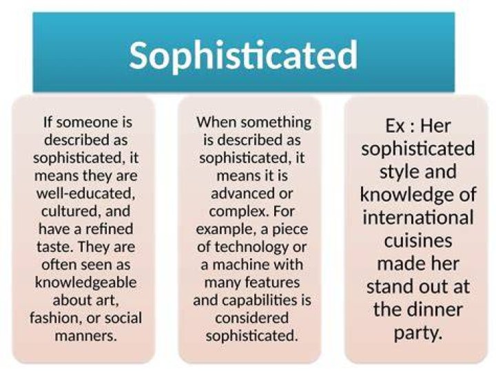 Does sophistication have a plural?