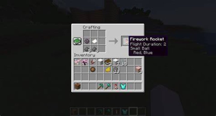 How craft fireworks in minecraft?