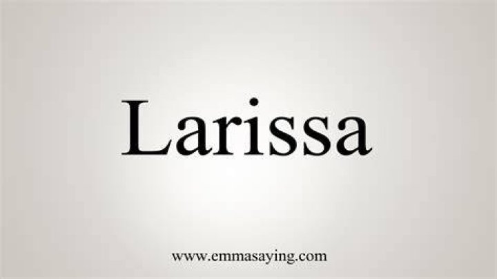 How to spell larissa?