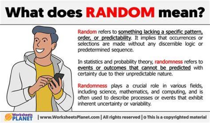 In a randomly meaning?