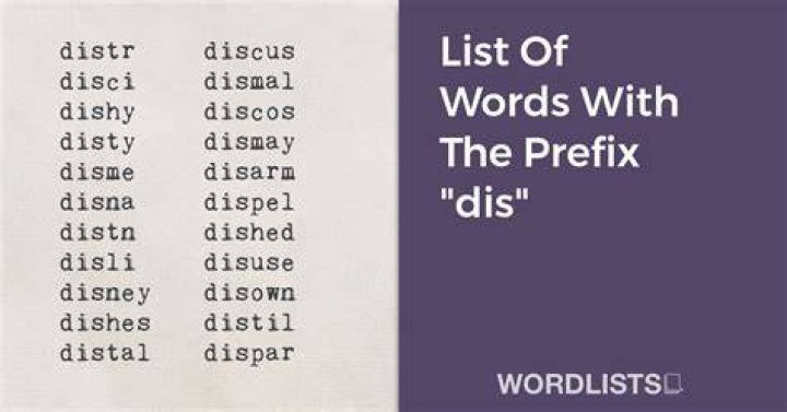 In and dis words?