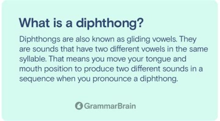 Is ai a diphthong?
