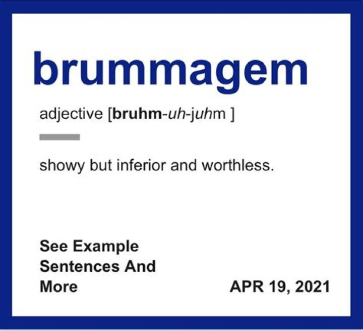 Is brummagem a real word?