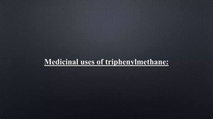 What are the uses of triphenylmethane?