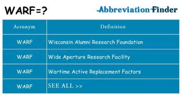 What does warf mean?