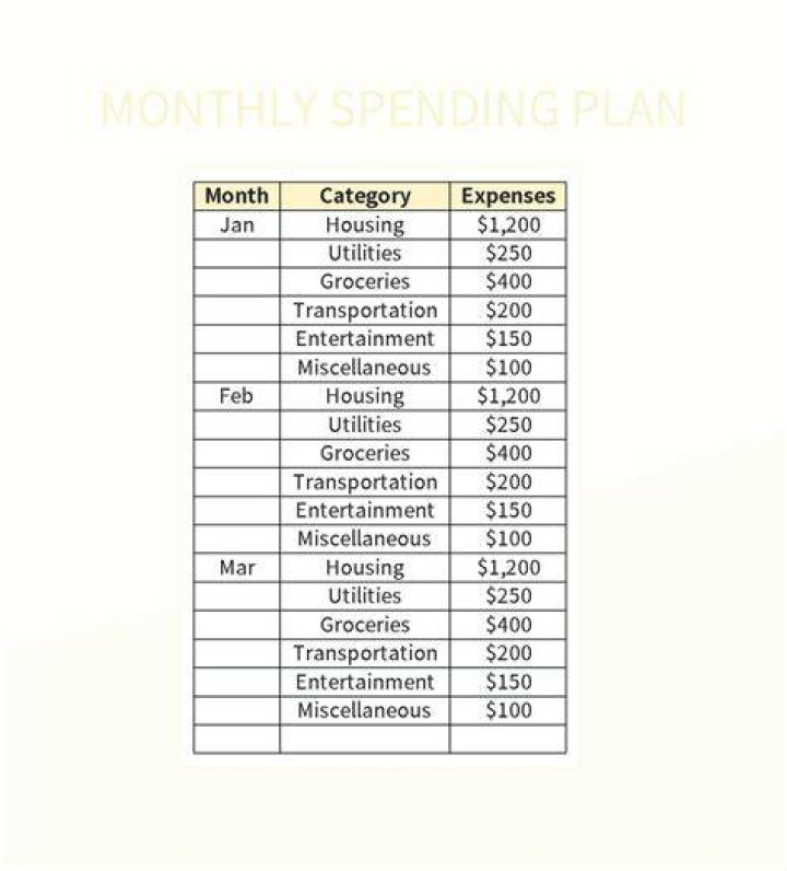 Whats a plan for spending money called?