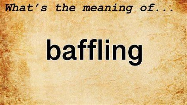 Whats the definition of baffling?