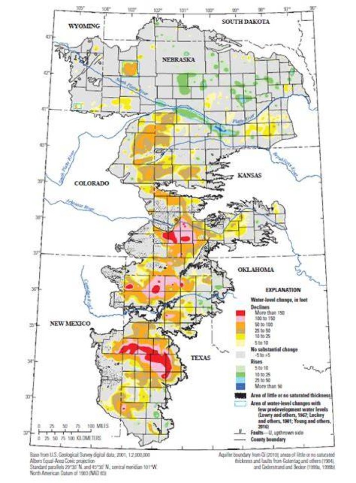 When did the ogallala aquifer form?