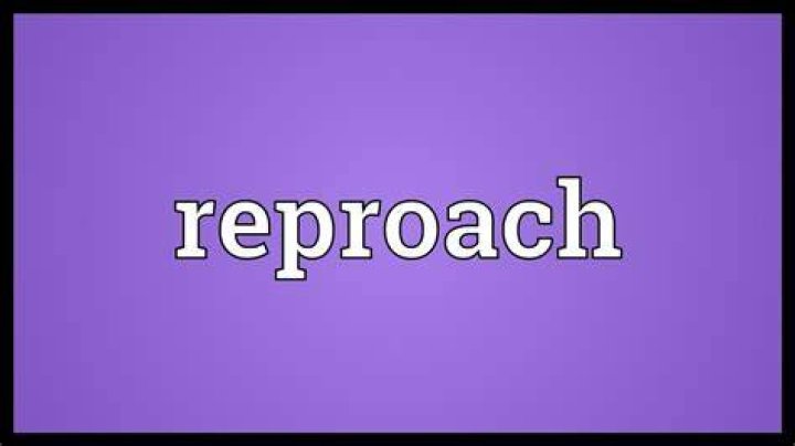 Where does reproach mean?