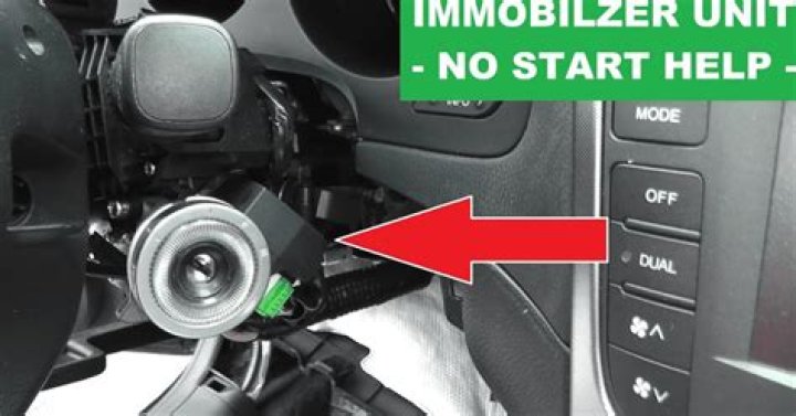 Where is immobilizer located?