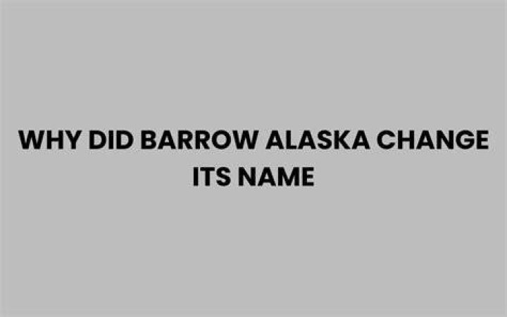 Why barrow changed its name?